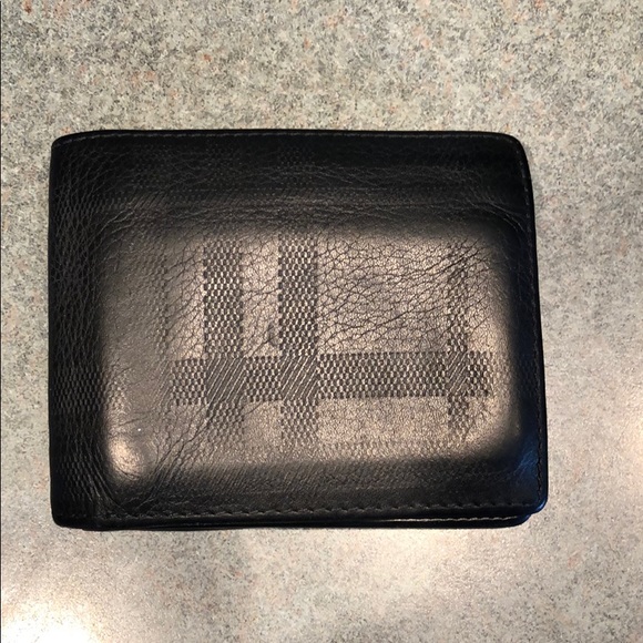Stamped Burberry Check Wallet - Picture 1 of 3
